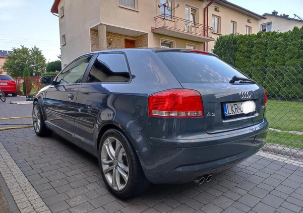 Audi A3 cena 22000 przebieg: 270000, rok produkcji 2007 z Kraśnik małe 596